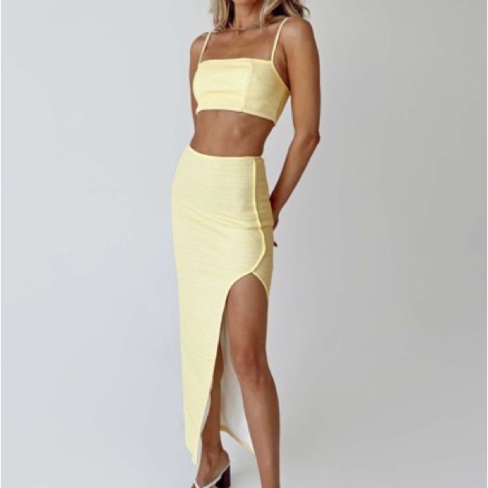 Princess Polly Pale Yellow “Ellyana Set”